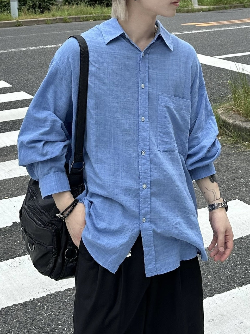 大阪店WEB限定【Chikashitsu +】leather pocket shoulder bag 2