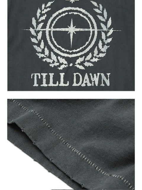 【TILLDAWN】CIRCLE PIGMENT 1/2 SLEEVE