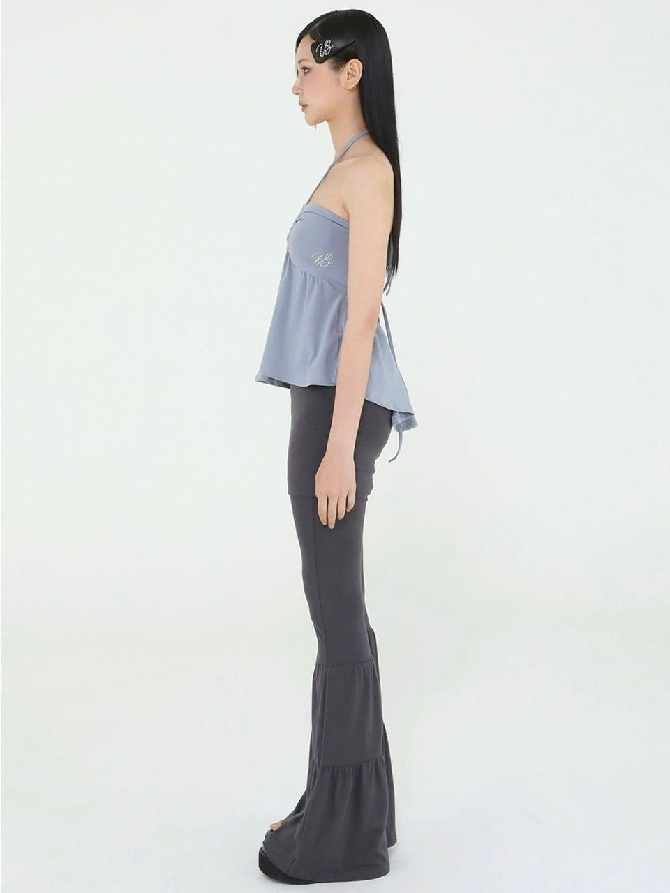 【Uglyshadow】BEADS TUNNEL SLEEVELESS / 【アグリーシャドウ】ビーズホルターネックキャミソールチュニック