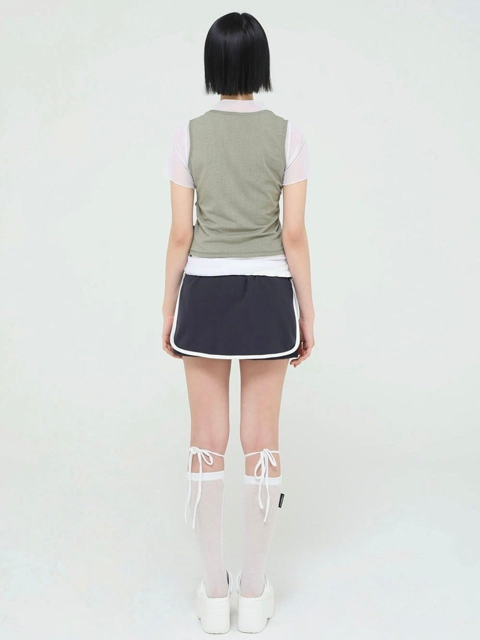 【Uglyshadow】PIGMENT MASH SLEEVELESS SET