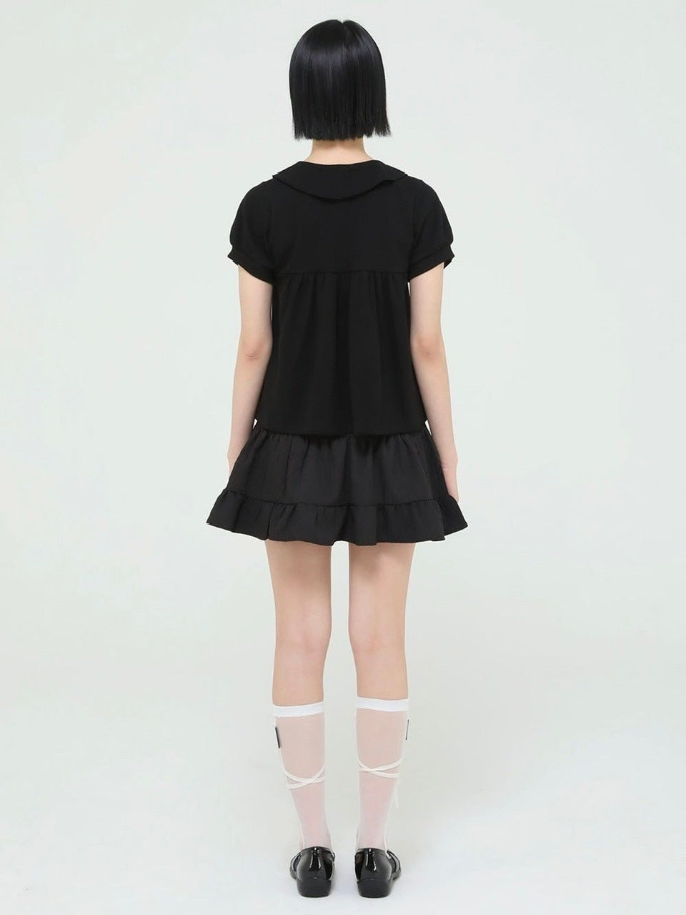 【Uglyshadow】BEADS CANCAN FLARE SKIRT