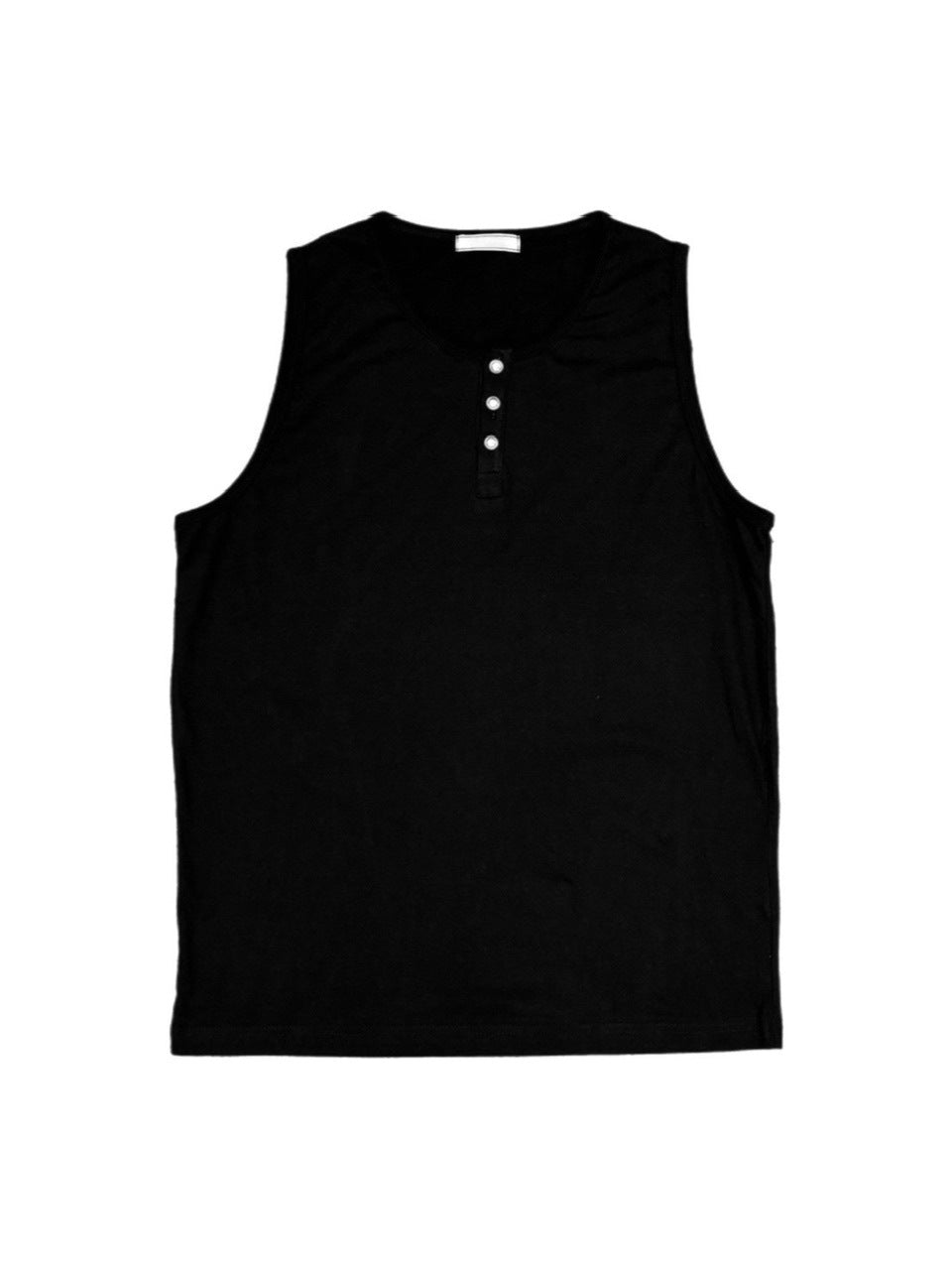 【Chikashitsu +】henry neck sleeveless (3color) / 【チカシツプラス】ヘンリーネックタンクトップ