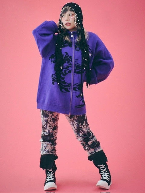 【GALFY】卍ドライバーズニット