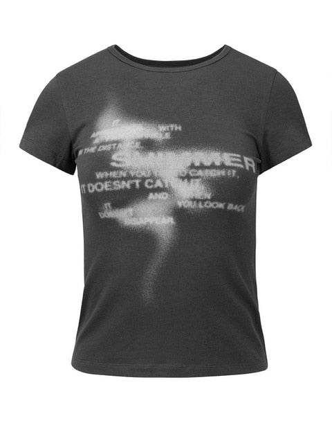 【NACHE】SHIMMER CROP T-SHIRT