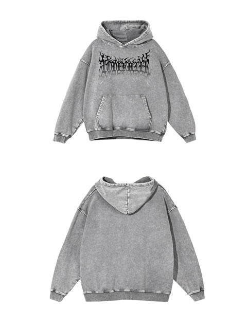 【LOVE KILLER】Graphic black letter logo hoodie
