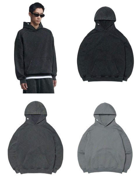 【NOMANUAL】M.L HOODIE / 【ノーマニュアル】ロゴプリント長袖パーカー