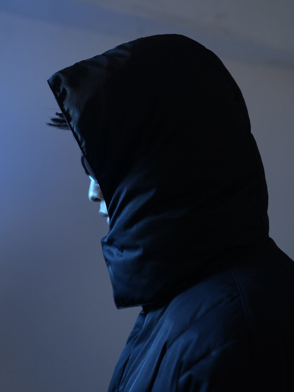 【CS】2way cropped puffer jacket (black)