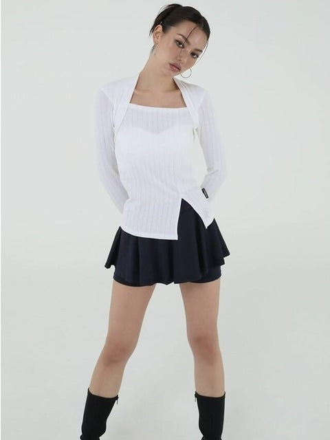 【Uglyshadow】US FLARE SKIRT PANTS