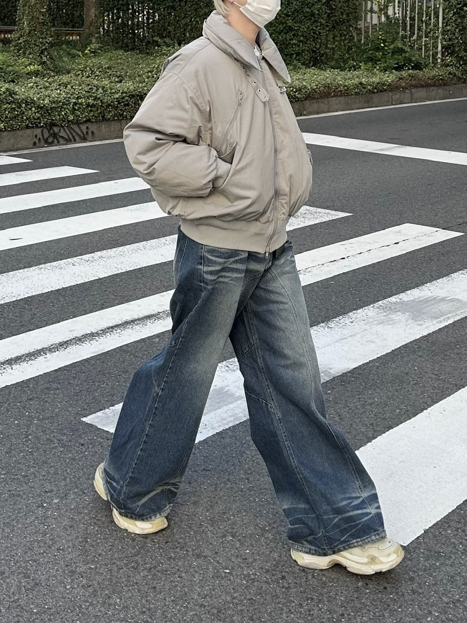 大阪店WEB限定【Chikashitsu +】stand neck padding jacket (2color)