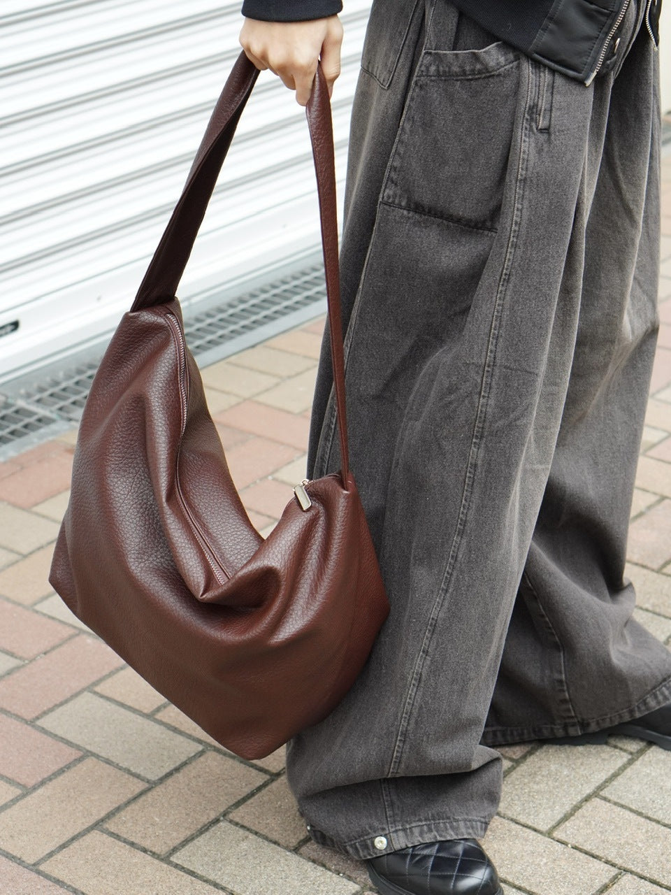 東京店WEB限定【Chikashitsu +】eco leather cross bag (2color)