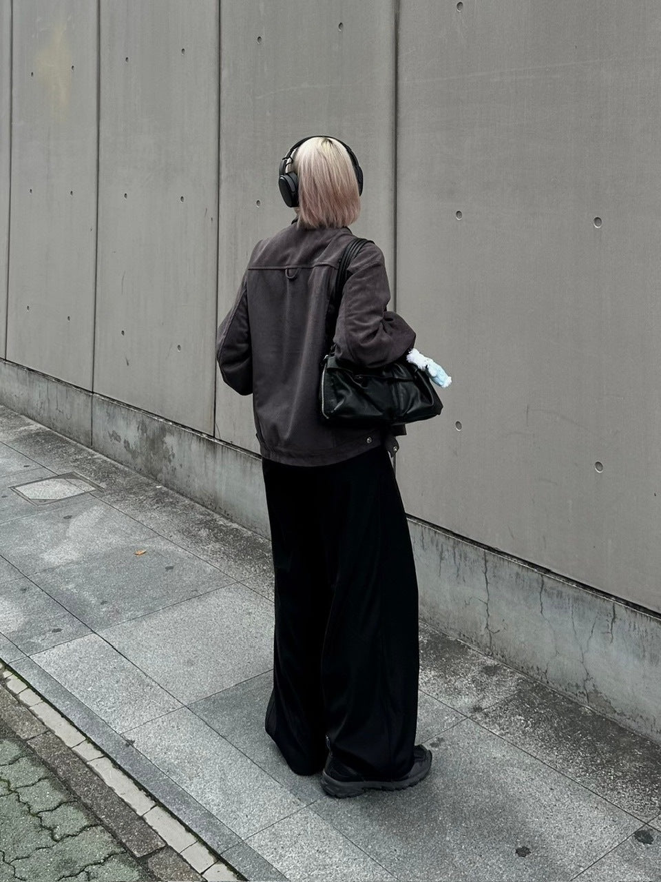 受注制【Chikashitsu +】fake suede zipper blouson (3color) /【チカシツプラス】フェイクスエードスナップボタン＆ジッパーブルゾン