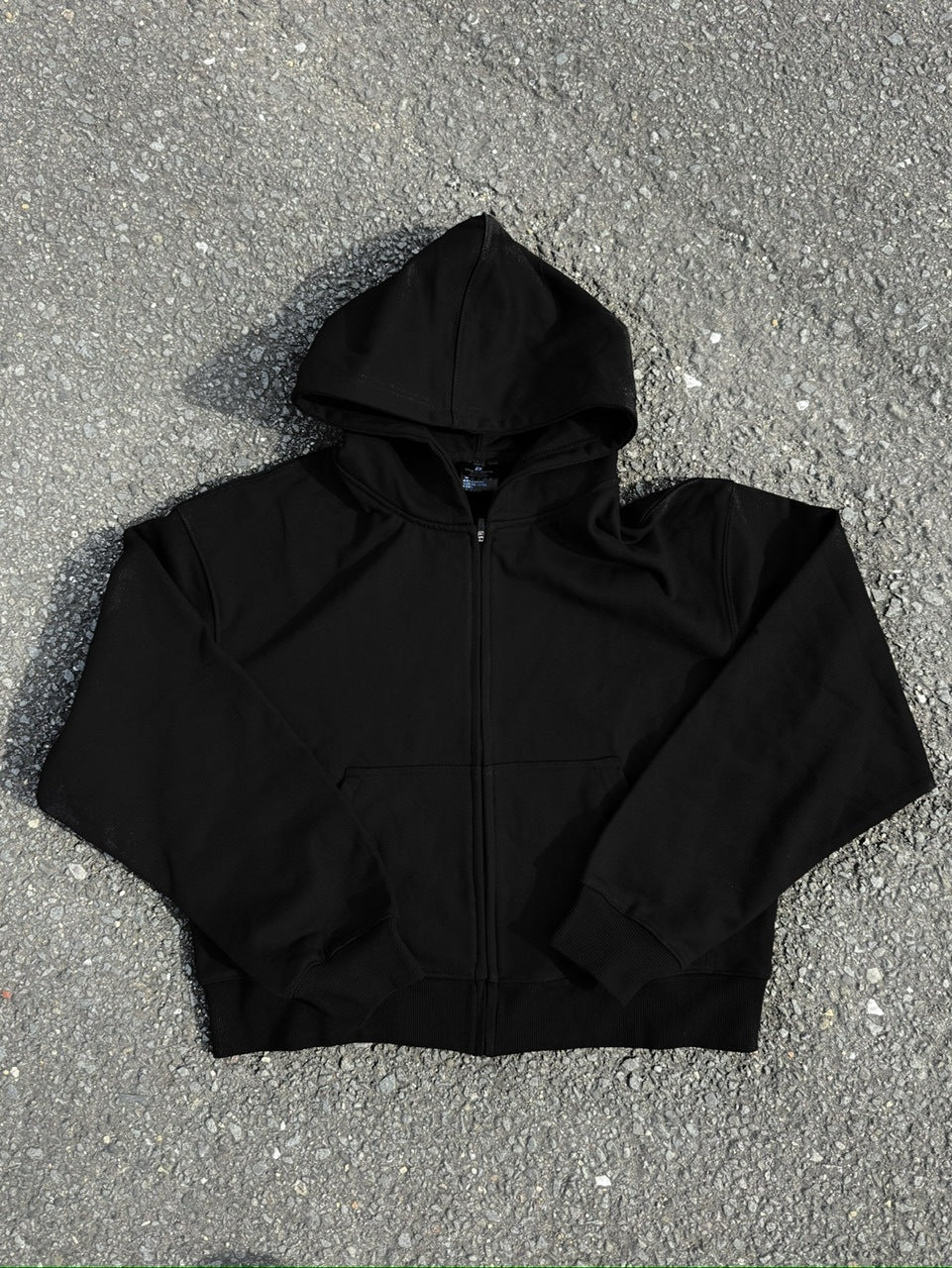 国際配送【RENOL】cropped zip up hoodie (2color)