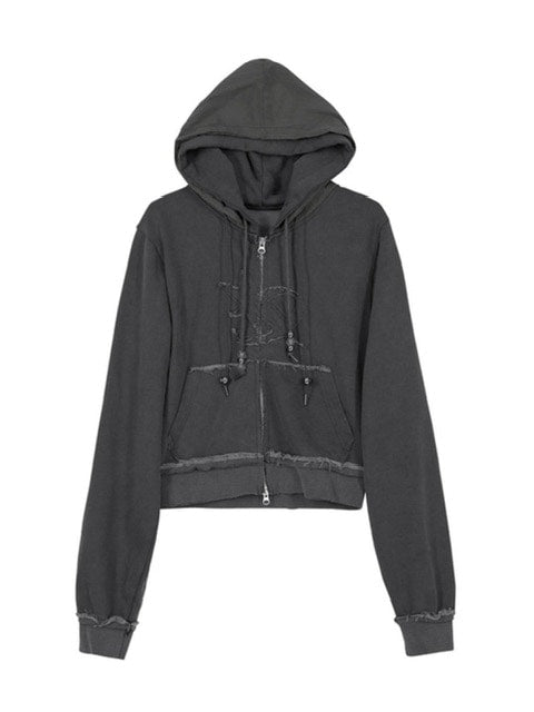 【FLAREUP】Layered Zip Hoodie / 【フレアアップ】レイヤードジップパーカー