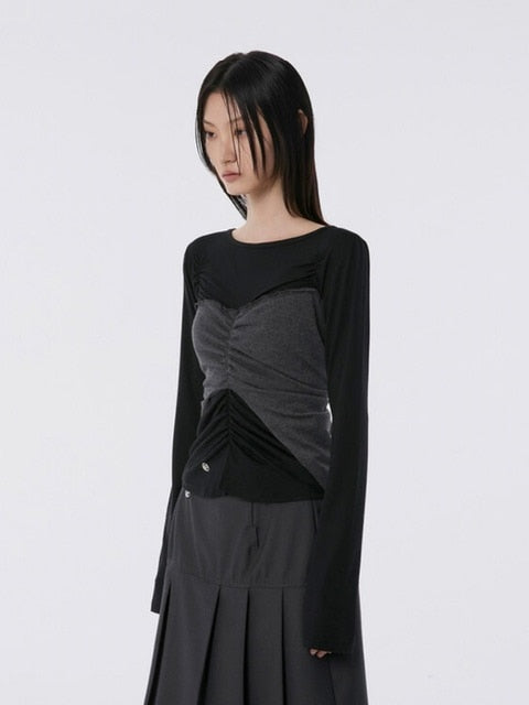 【FLAREUP】Bustier Layered Long Sleeve / 【フレアアップ】ビジターレイヤード長袖Ｔシャツ