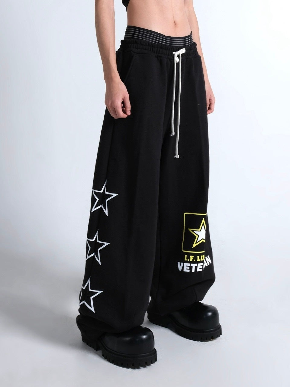 【IFEELLUCKY】Lucky army big sweat pants / 【アイフィールラッキー】ラッキーアーミービックスウェットパンツ
