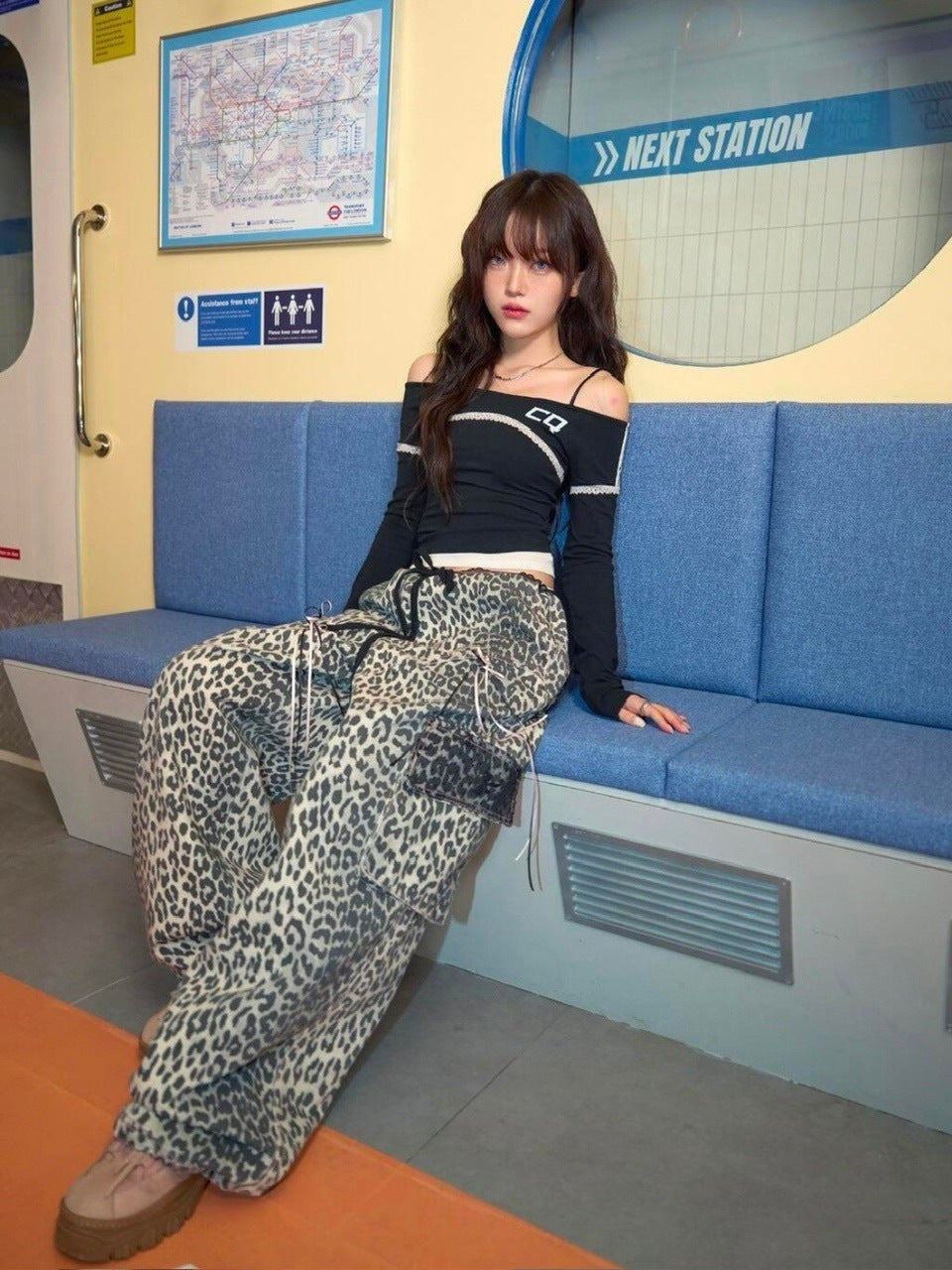 【CHERRYQUIRI】lace layered off shoulder sleeve