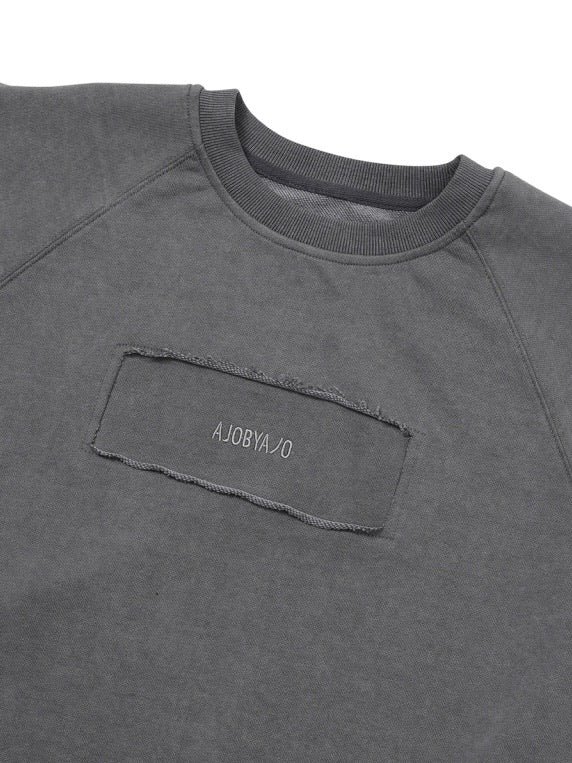【AJOBYAJO】Raw Edge Batwing Sweatshirt