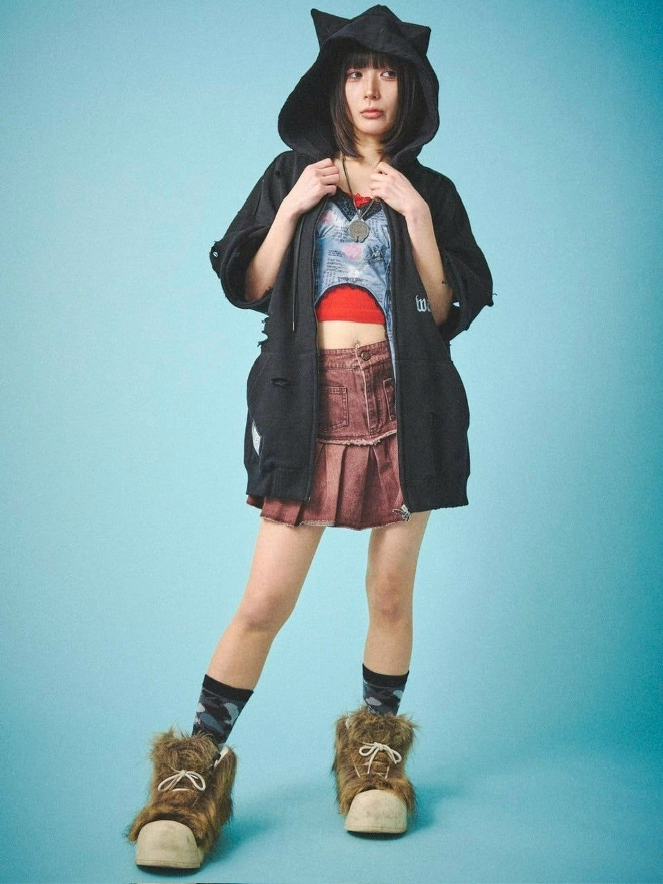 【GALFY】病みに染まりし反戦パーカー