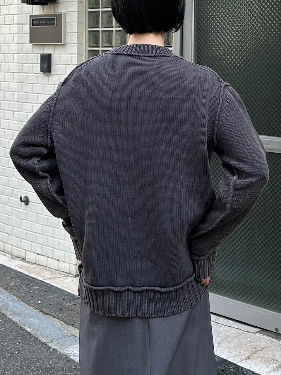 大阪店WEB限定【Chikashitsu +】pigment dyeing knit