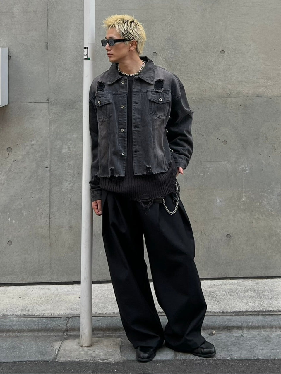大阪店WEB限定受注制【Chikashitsu +】double tuck balloon slacks (2color)