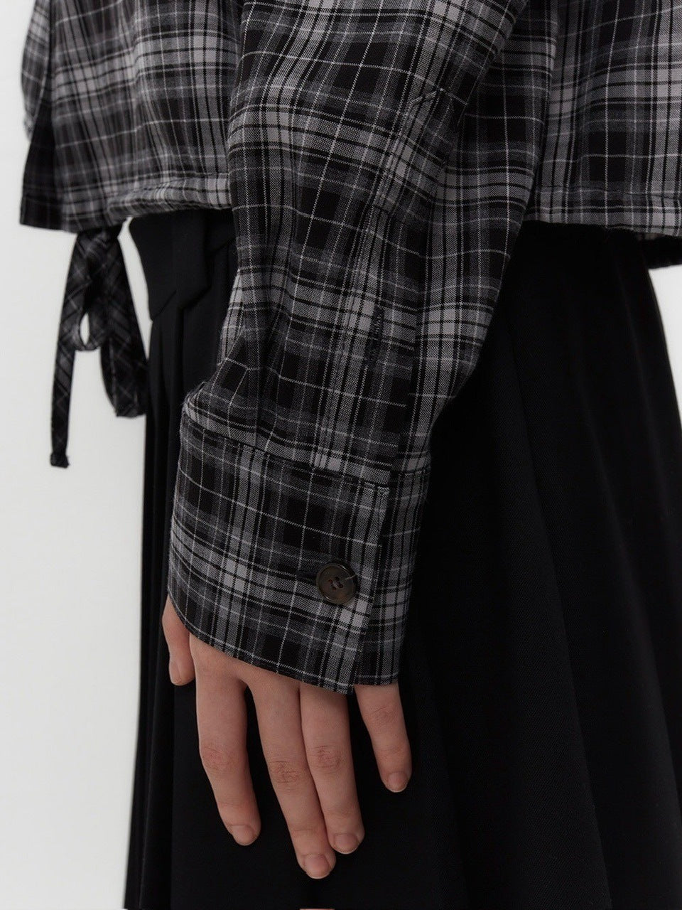 【TUOMIO】STRAPPY CHECK SHIRT