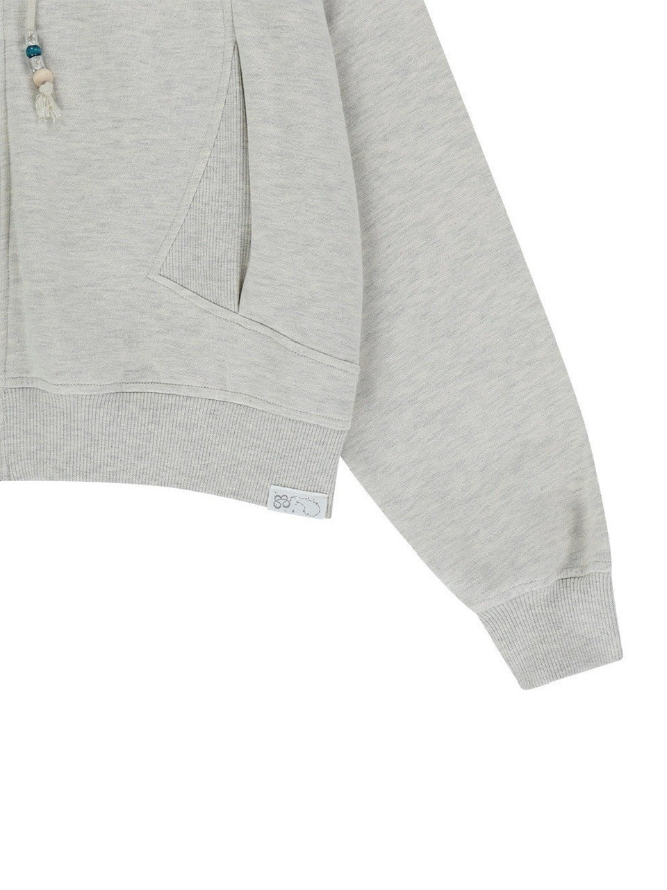 【TUOMIO】STRING CHARM HOOD ZIP-UP