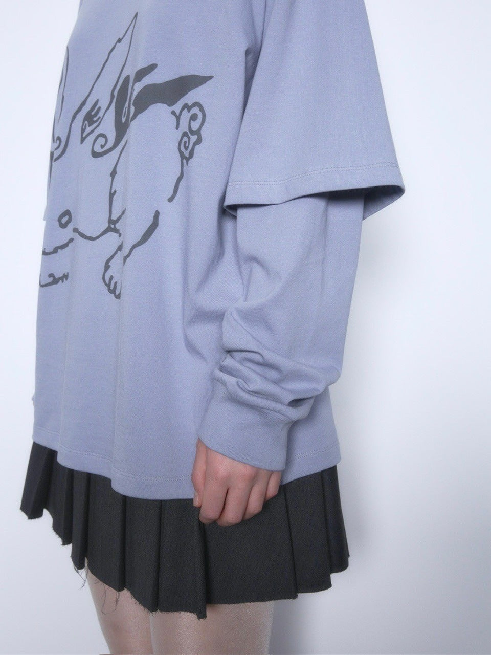 【TUOMIO】BUNNY LAYERED LONG SLEEVES
