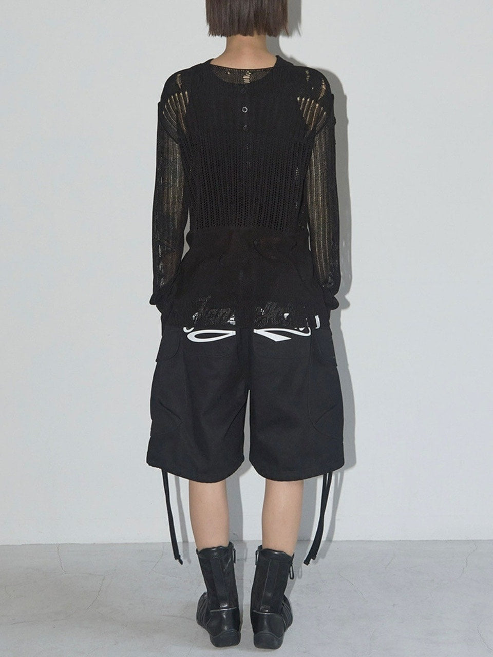 【FANCY CLUB】2-WAY DAMAGE KNIT LONG SLEEVE / 【ファンシークラブ】ダメージルーズニット