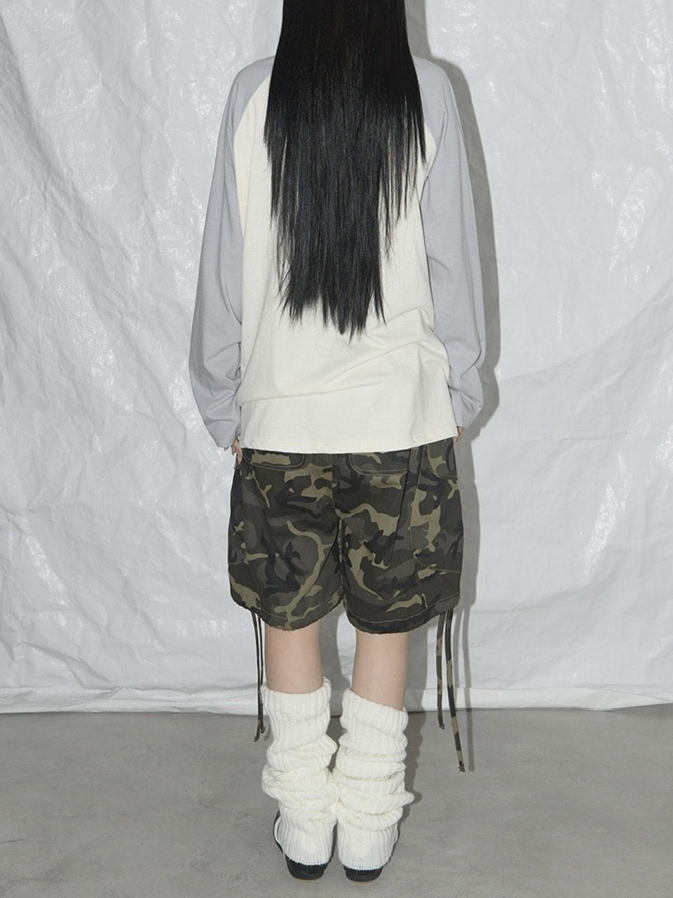 【FANCY CLUB】CARGO LETTERING BERMUDA PANTS