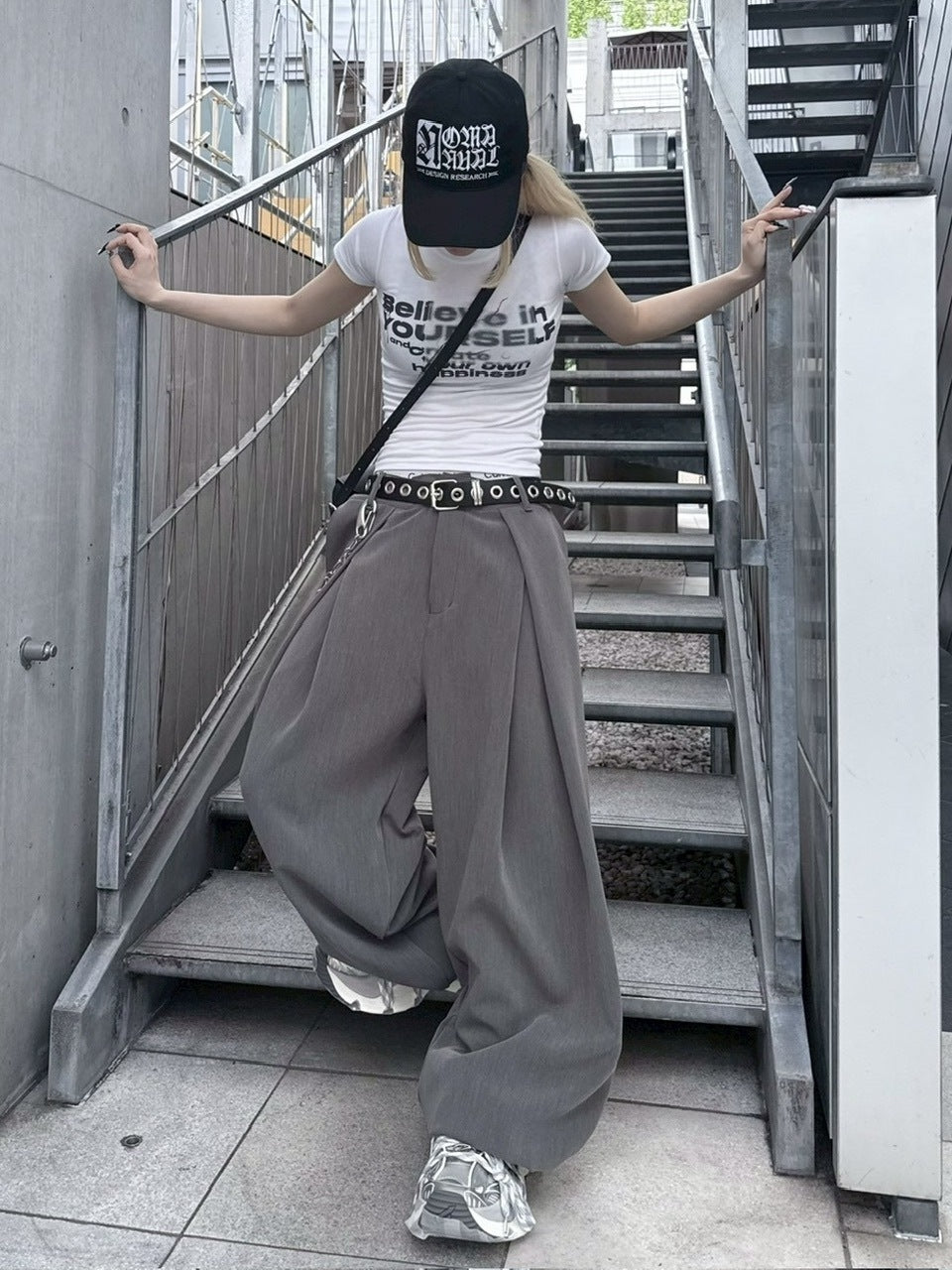 受注制【nmtc +】pin tuck wide slacks (2color)