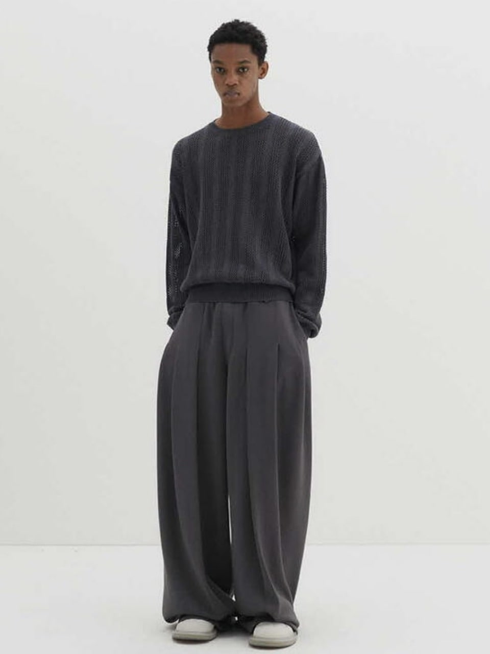 【DNSR】Meshed Crop Knit