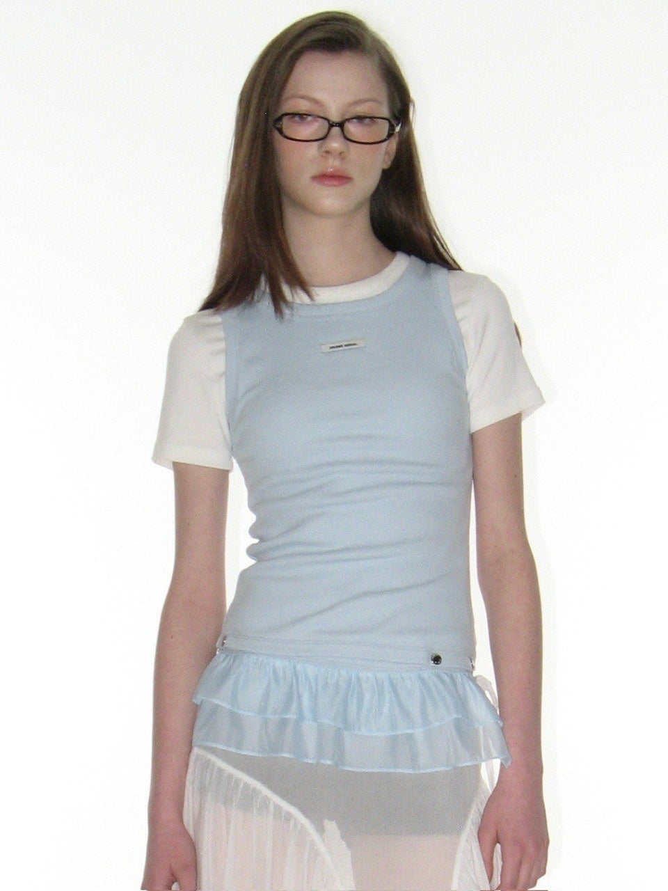 【CRANK】FRILL SNAP SLEEVELESS