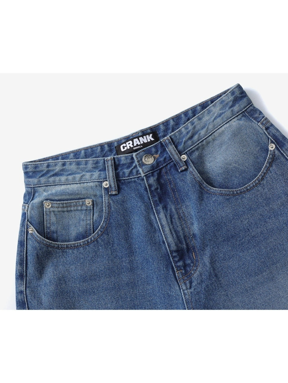 【CRANK】STUD WIDE JEANS