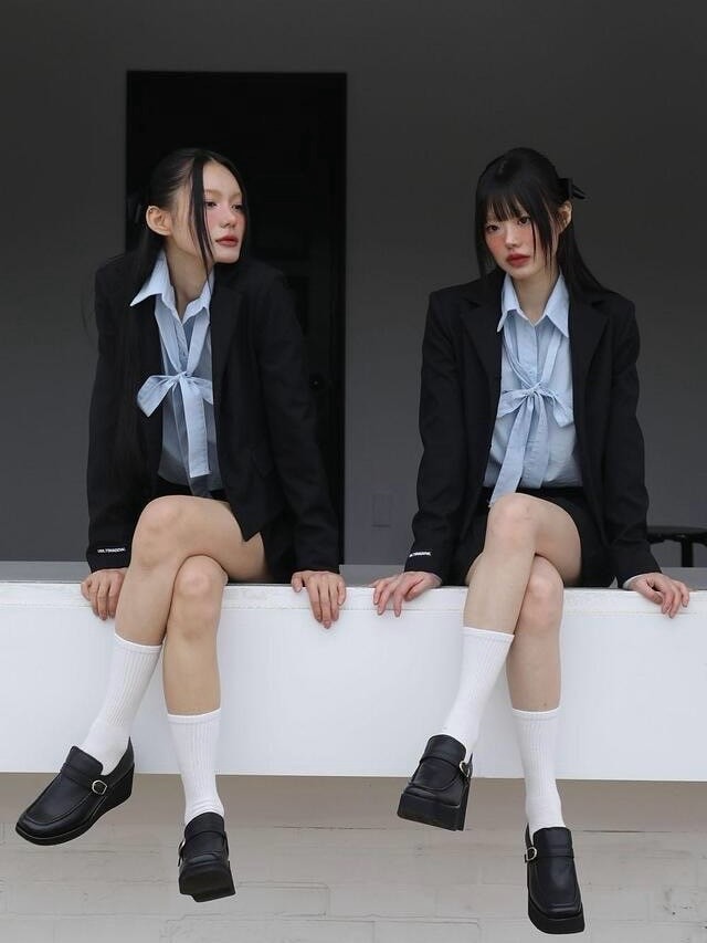 【Uglyshadow】TIE HALF SHIRT