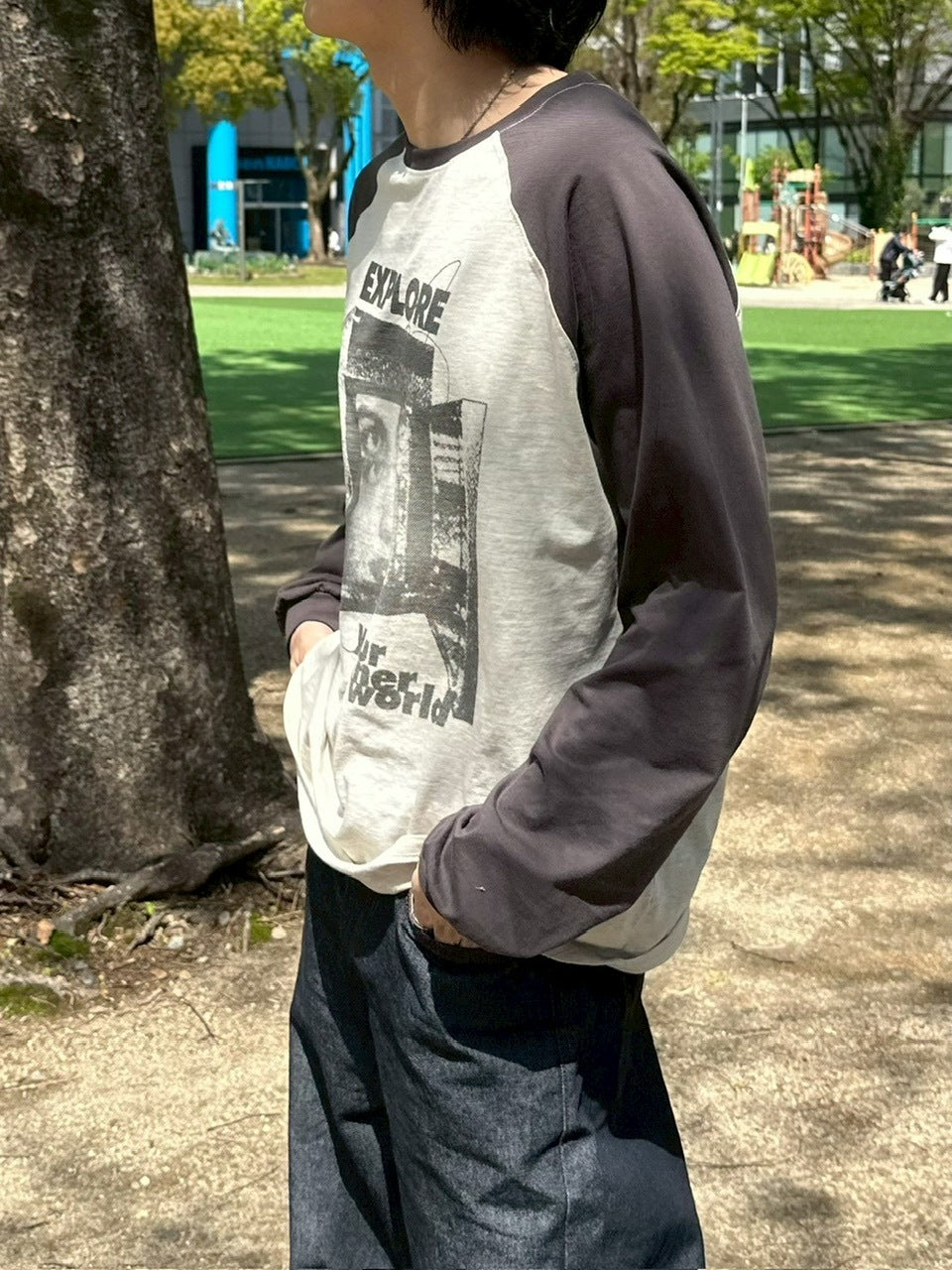 受注制【youll】explore raglan long sleeve tee