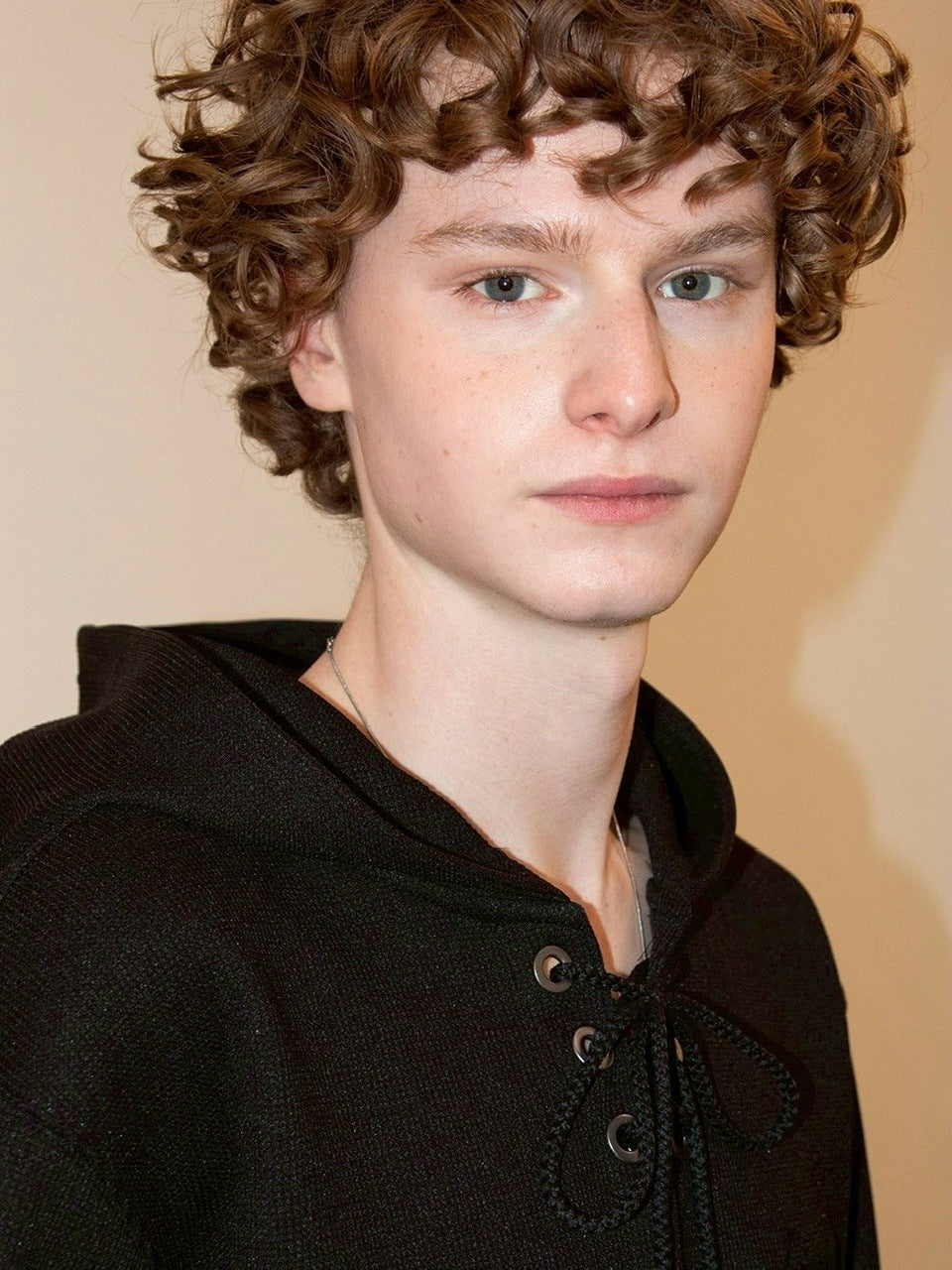 【ESC STUDIO】eyelet waffle hoodie