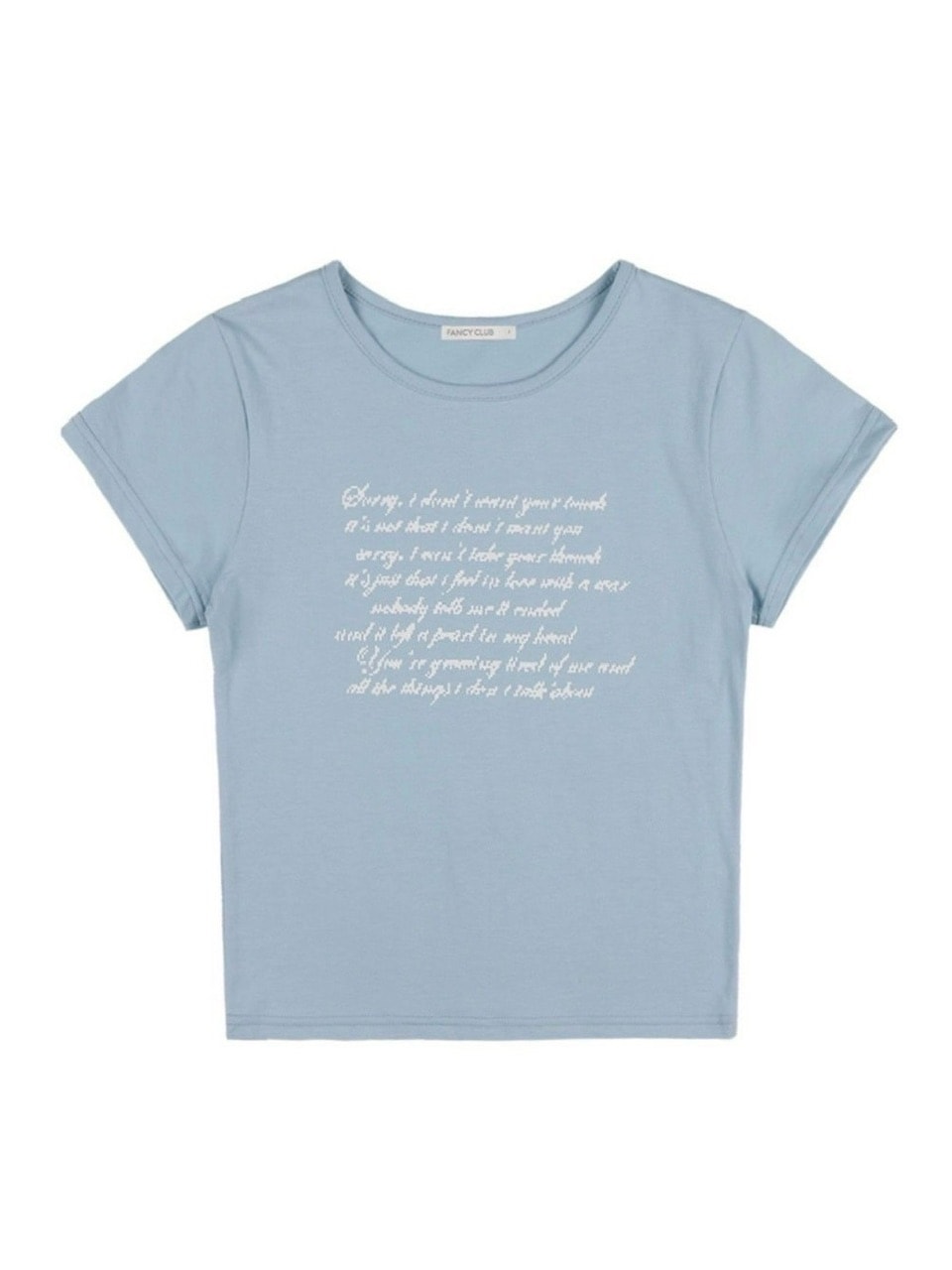 【FANCY CLUB】ANGEL MARK CROP TEE / 【ファンシークラブ】クロップロゴ半袖Tシャツ