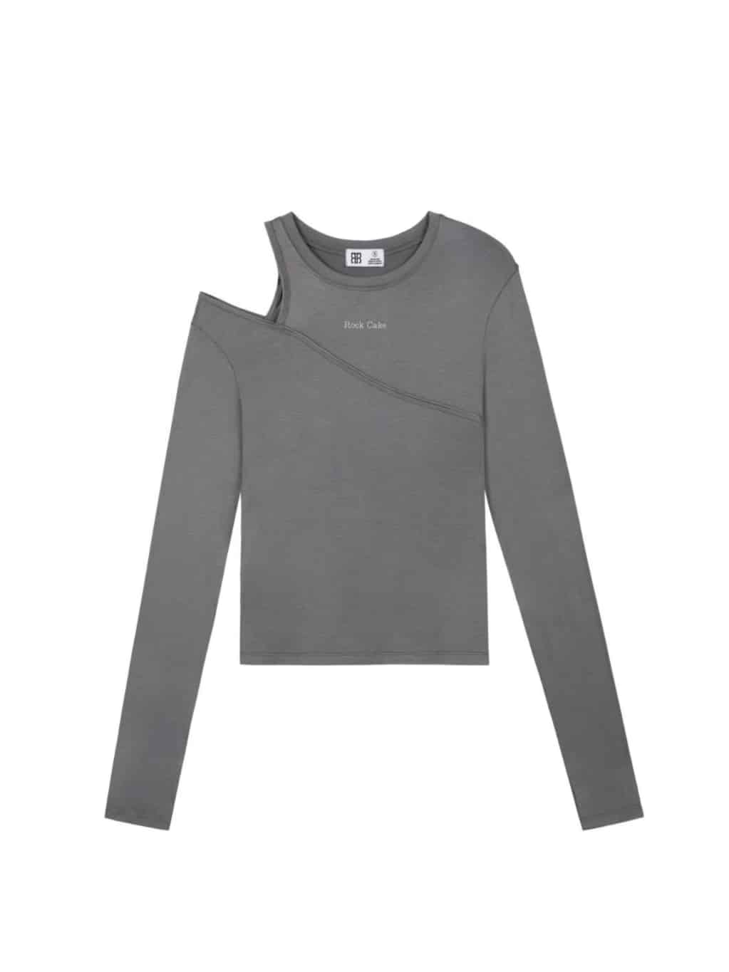 【ROCK CAKE】One Shoulder Layered Top