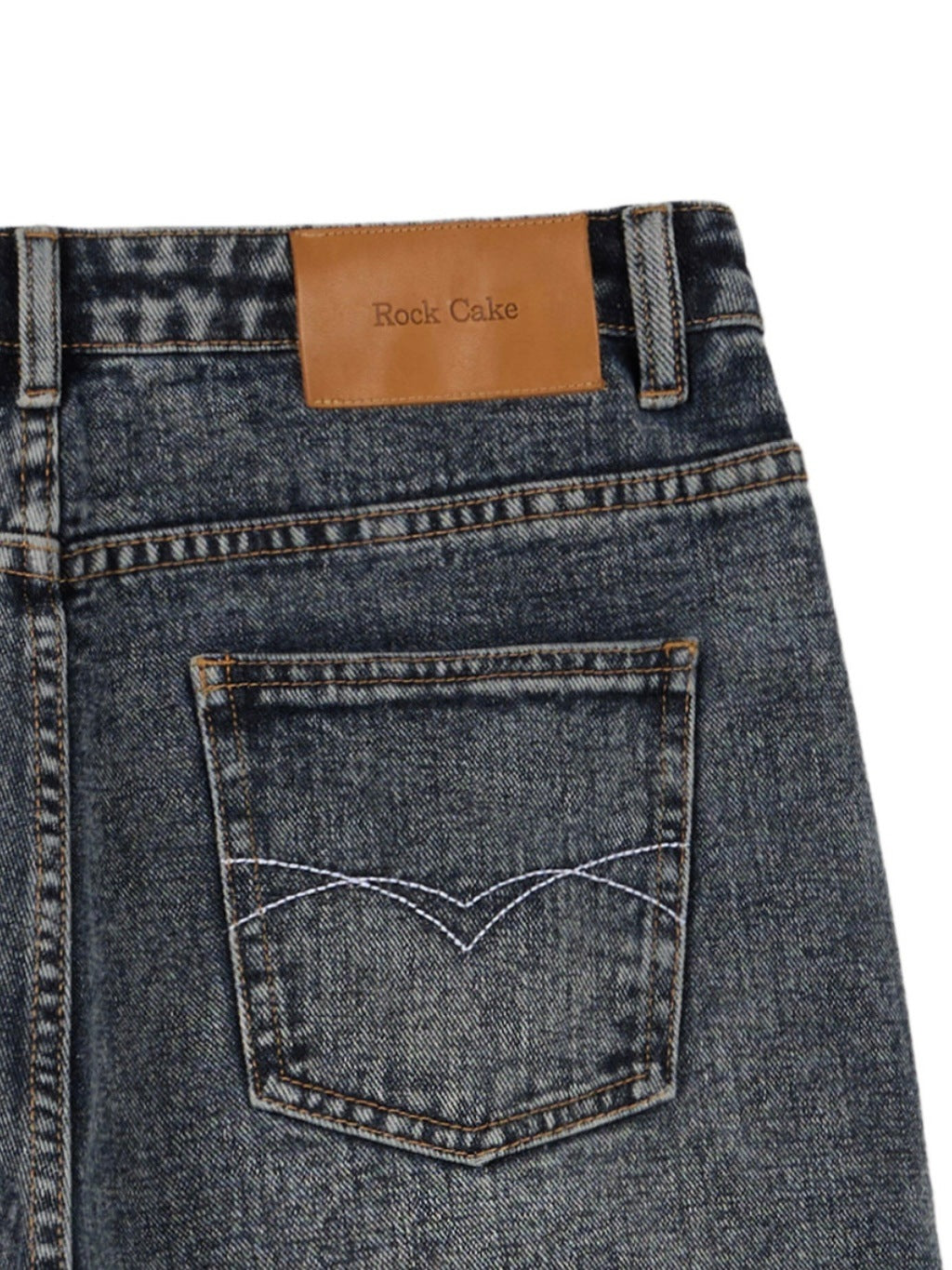 【ROCK CAKE】Studded Line Point Jeans