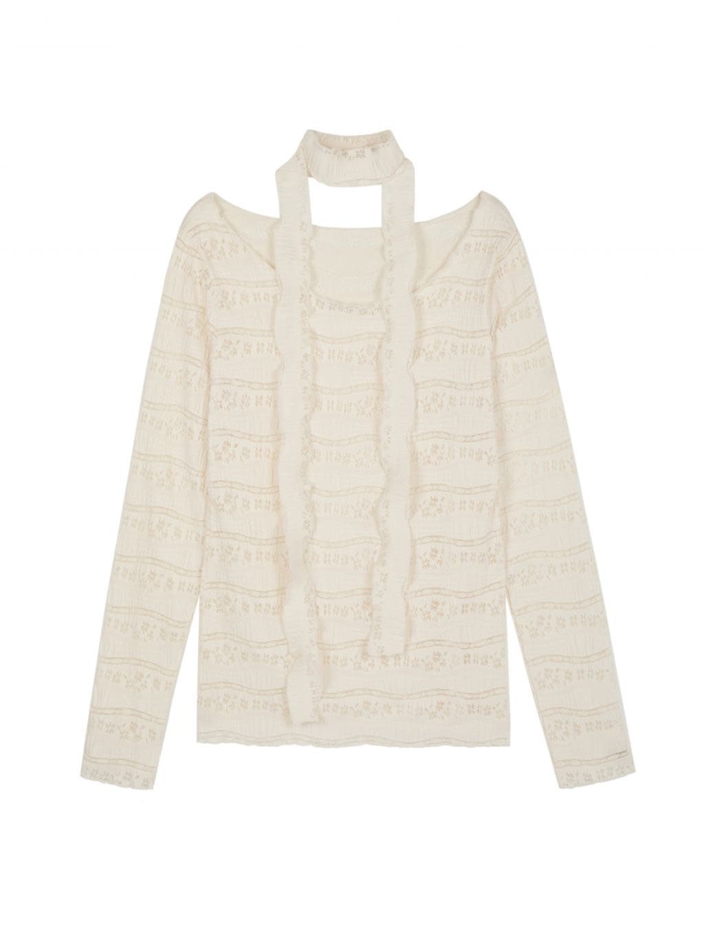 【ROCK CAKE】Pattern Punching Long sleeve