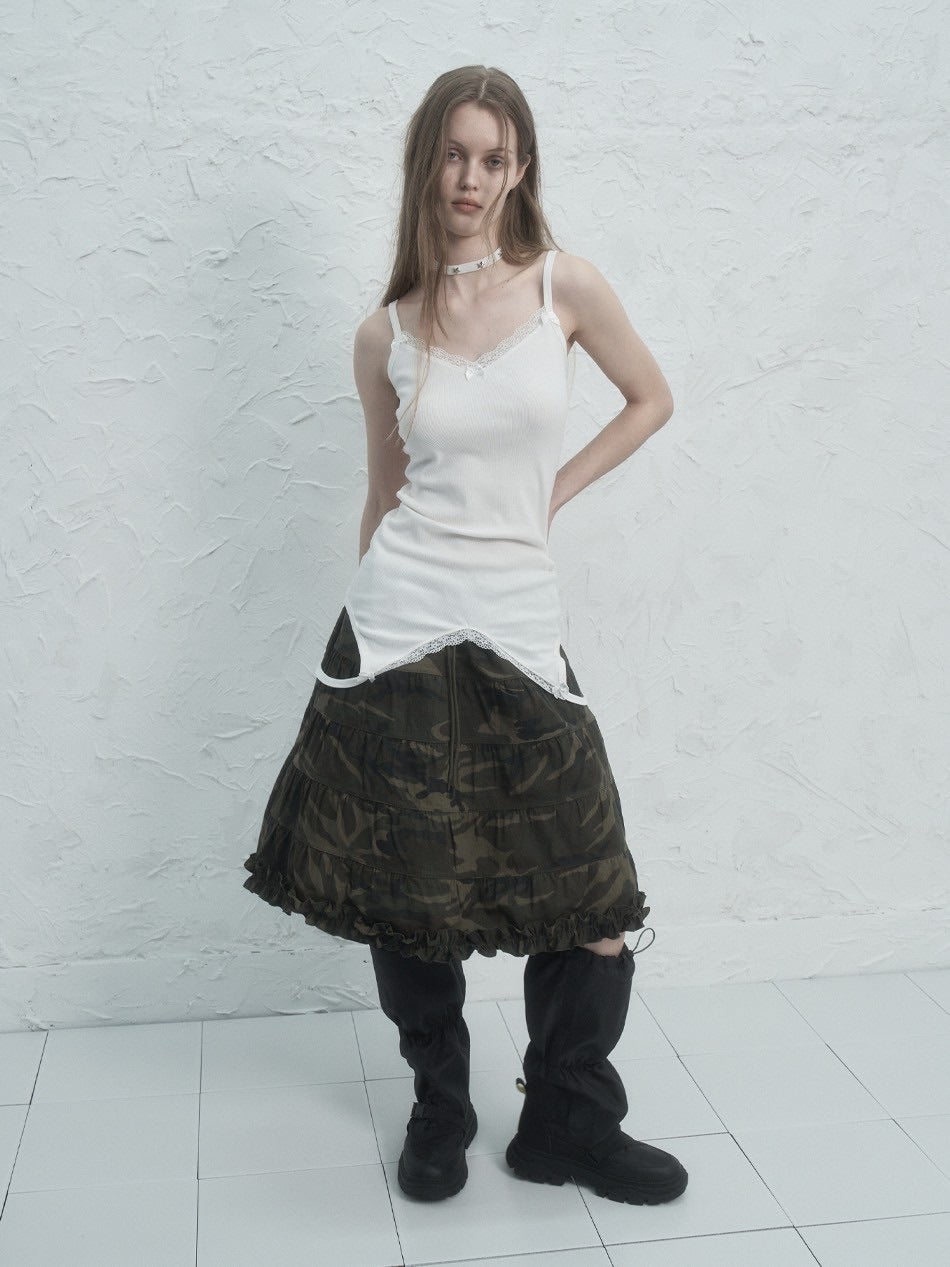 【SETUP‐EXE】FRILL CANCAN SKIRT