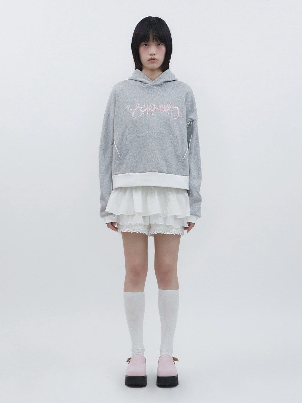 【TUOMIO】GRAPHIC BLOCK HOODIE