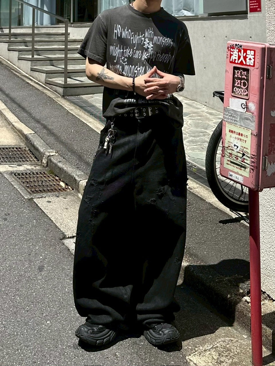 受注制【Chikashitsu +】eyelet belt (4color)