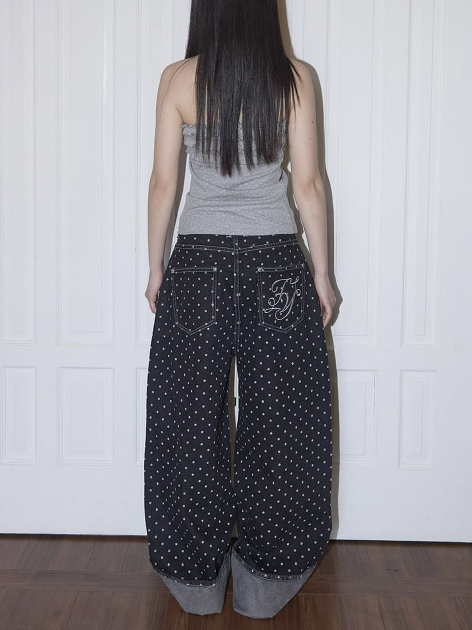 【FANCY CLUB】FLOWER FRILL TUBE TOP / 【ファンシークラブ】フラワーフリルチューブトップ