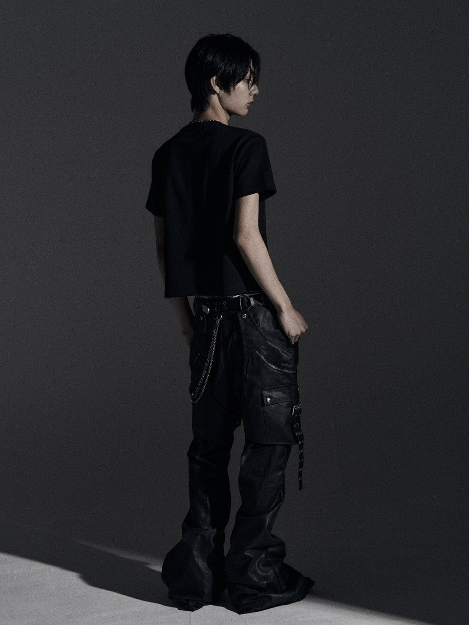 【Rosen Kreuz】SIDE BELT DOCKING FLARE PANTS