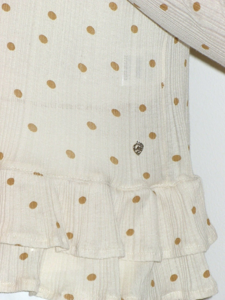 【CRANK】DOT FRILL SHEER HOOD CARDIGAN