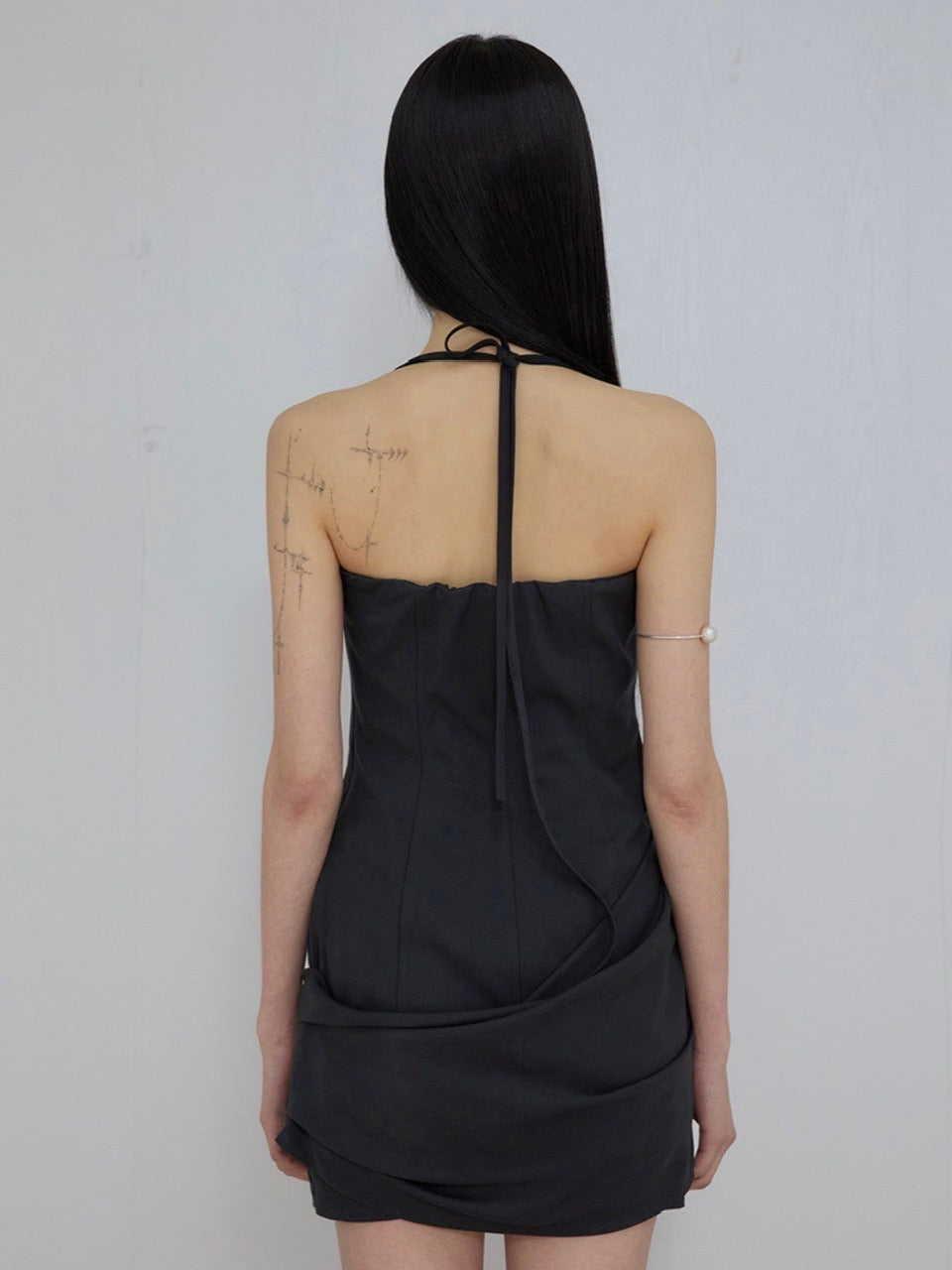 【FLAREUP】Asymmetrical Draped Dress