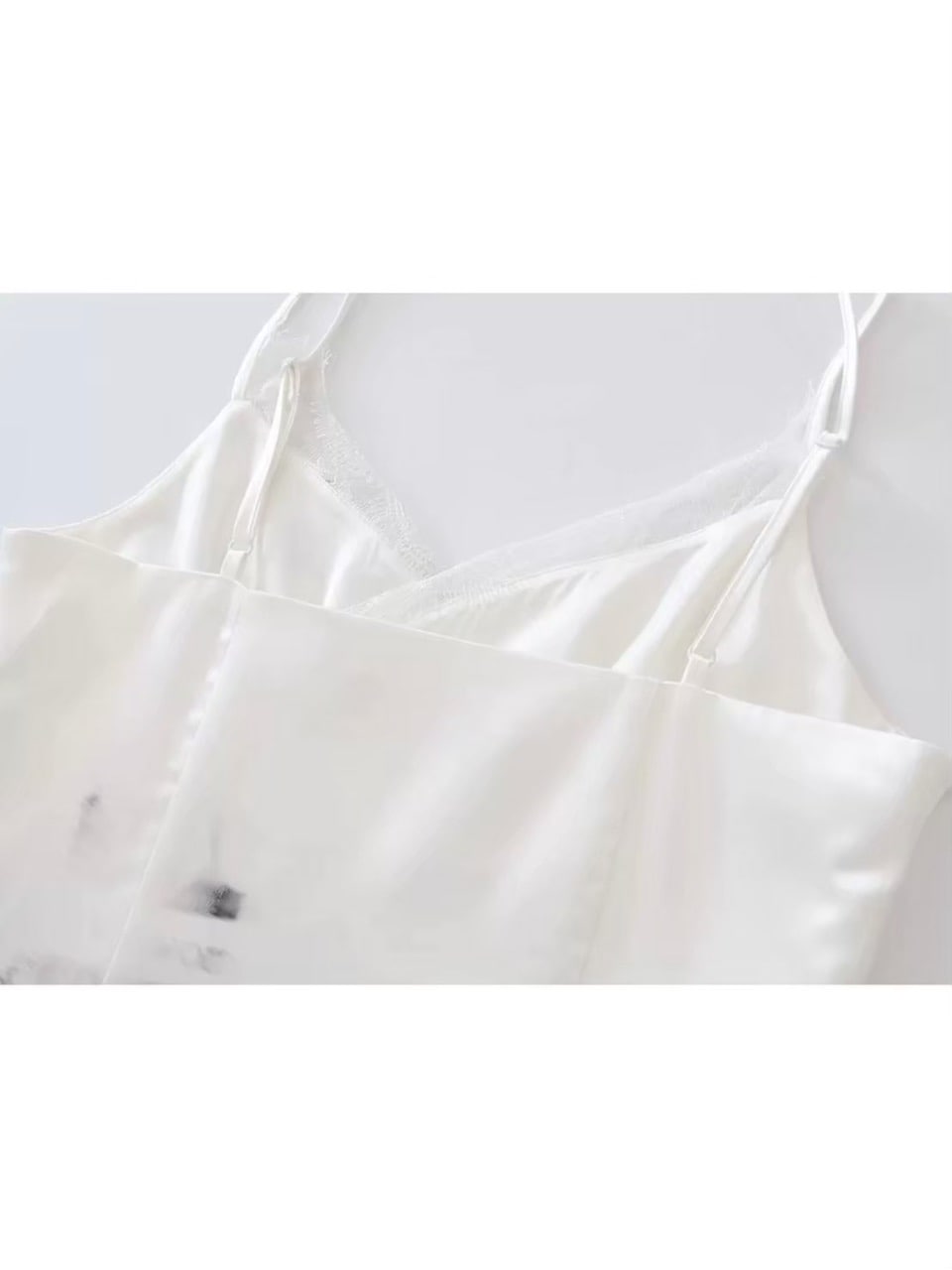 【Cest Nous】Satin Studded Camisole Dress / 【セヌー】サテンスタッズキャミワンピース