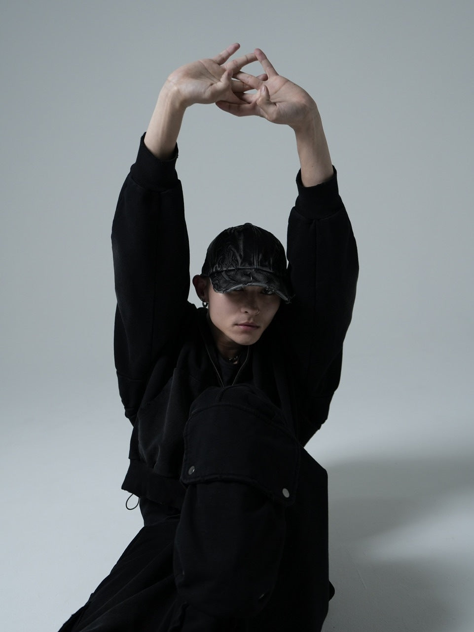 【CHIKASHITSU PLUS HIGH】Overdyed denim cap