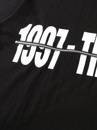 【roaringrad】LAYERED ZIPPER T-SHIRTS / 【ロアリングラド】レイヤードジッパーロゴ半袖Tシャツ